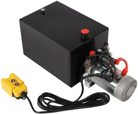 PattenlLevi Hydraulikpumpe 12V 3KW Hydraulikaggregat 18.9L Doppelwirkende Hydraulikpumpe 20T Hydraulic Power Pack für Aufzüge, elektrische Gabelstapler, Kippwagen