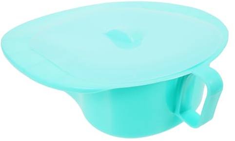 SECFOU Padella da Letto Coperchio per Anziani Donna Resistente in Pp Isolamento Odori per Case di Riposo e Uso Domestico
