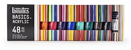 Liquitex 101048 Basics Acrylic Paint 48 Colors