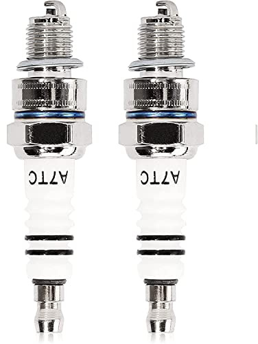 Wai Danie 2 x Bougie d'allumage A7TC C7HSA Compatible avec GY6 50cc 70cc 90cc 110cc 125cc 140cc 150cc ATV Moped Quads Go Kart Scooter 4 Wheeler Pit Bike Dirt Bike Buggy Taotao ATC110 Moteurs 4 Temps