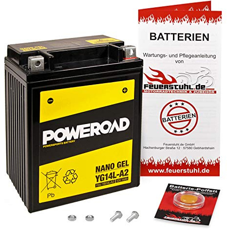 Gel-Batterie für BMW C1 200, wartungsfrei, einbaufertig, startklar, inkl. 7,50€ Pfand