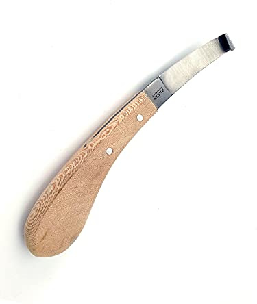 Rhein Instrumente Hufmesser für Pferde Links-Hufmesser scharf-Pferde zubehör 21cm-in 3 Größen wählbar (1,5cm Links)