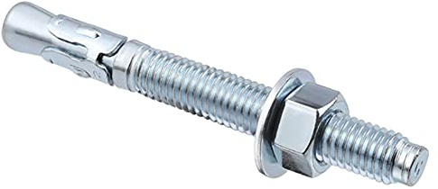 Anrik 1/4 inch x 2-1/4 inch - 20 Pieces Wedge Anchor Zinc Plated Heavy Duty Fastener for Concrete