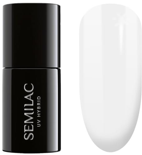 SEMILAC Gel Nail Polish 389 Cocount Ice Cream - Full Coverage Gel Polish - Soak Off Easy To Use LED/UV Nail Lamp - Long Lasting Manicure and Pedicure up to 3 weeks