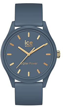 Ice-Watch - ICE solar power Artic blue - Blaue Damenuhr mit Silikonarmband - 020656 (Medium)