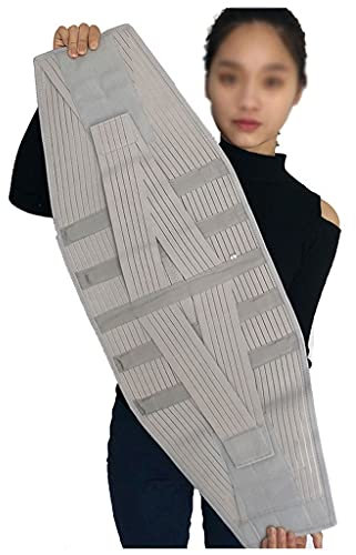 Rückenbandage 32 cm extra breites Design Rückenstützgürtel für Männer und Frauen Schmerzlinderung im unteren Rücken, verstellbare Lendenwirbelstütze für Ischias, Skoliose,