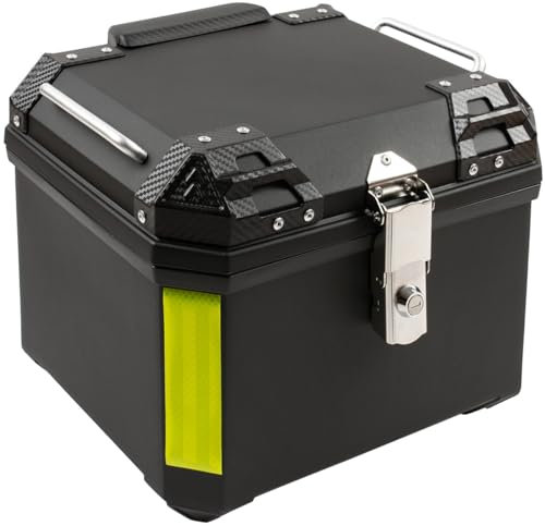 SEVICO Motorradkoffer Top-Case Roller und Motorrad Koffer Motorradtasche Helmkoffer für Roller Universal Topcase Top Back Box Motorrad oder Quad X12 39x28x28cm 36 L