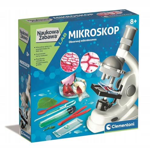 Clementoni Kinder Mikroskop 60x Multicoloured Kunststoff Wissenschaftliches Spielerlebnis