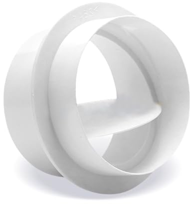 Non-Return Air Check Valve 80/100/110/150/200mm, Plastic Ventilation Pipe Valve for Exhaust Fan & Ducting (1 Pc)(150mm)
