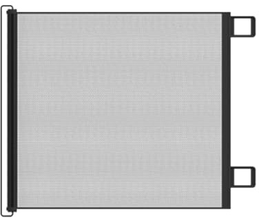 Retractable Stair Gate For Baby, Extra Wider Safety Dog Gate, Puertas para Bebés Operadas A Mano, Sin Golpes para Las Escaleras Y Pasillos De Patio De Chimenea De Terraza, Interior Y Exterior, Gris