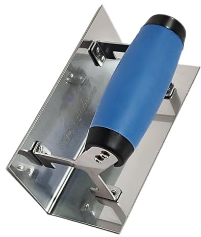 Paleta de esquina de acero inoxidable de larga duración, resistente al óxido con mango de agarre cómodo, adecuada para uso doméstico y comercial, herramienta de esquina de pared de sala de estar