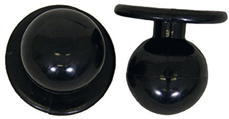 Kochknöpfe Kochknopf Kugelknöpfe Knöpfe à 12 Stück in Schwarz 0,Schwarz