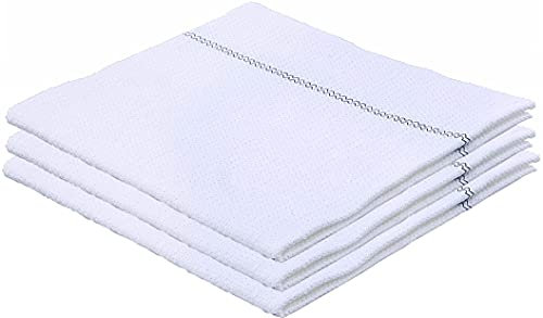Superio Mikrofaser-Wischtuch, Bodenreinigung, weißes Tuch für kubanischen Stil, israelischer Sponga, Küche, Badezimmerreinigung, Fliesen, Stein, Holz, Bodenwäsche, Trockentuch, 45,7 x 61 cm, 3 Stück