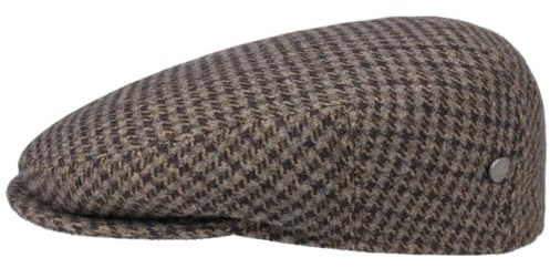 LIERYS Britain Flatcap Hahnentritt Mehrfarbig Made in Italy Herren Sommer Winter