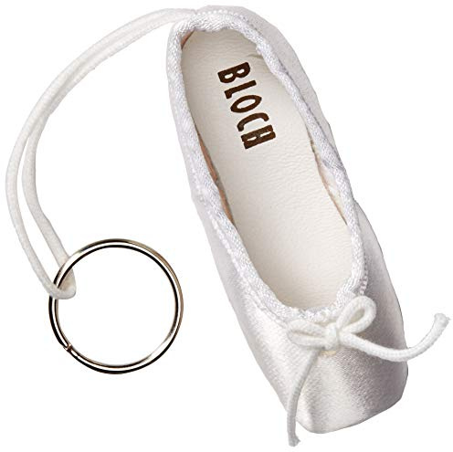 Bloch Damen Mini Spitzenschuh Schlüsselanhänger, weiß, Einheitsgröße