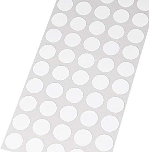 Klebeshop24 points de marquage en folie | Blanc | brillant Ø 14 mm | Adhésif Permanent | indéchirable ||