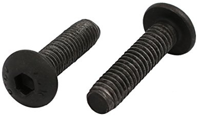 sourcing map 2stk. M4x16mm Schwarz 10.9 Klasse Innensechskant Schraube mit Linksgewinde de
