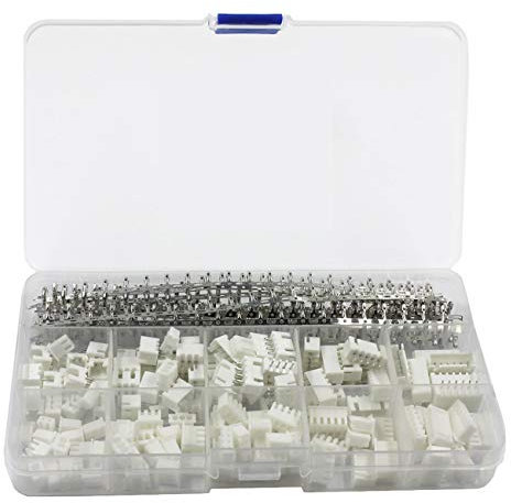 ARCELI Kit 460pcs JST 2,5mm XH 2/3/4/5/6 Pin Con Connettore Maschio e Femmina, Terminale 2.54mm