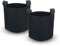 INTIRILIFE 2X Sacchetto per Piante in Tessuto Pile 113 Litri -30 galloni 60 x 40 cm - Vaso per Piante con Maniglie per Il Trasporto per Giardino, Serra - Sacchetto per fioriere Sacchetto per Piante