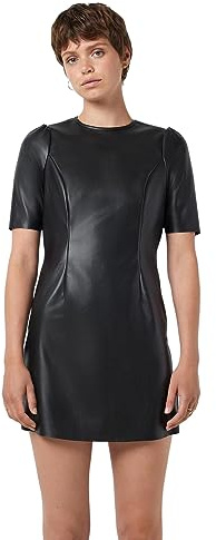 Noisy may NMHILL S/S Short Dress Robe, Noir, M Femme