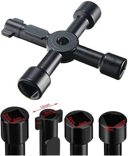 RV-Parts Vierkant Dreikant Schlüssel Gas Elektro Pfosten Aufzug Zug Schaltschrankschlüssel Universal