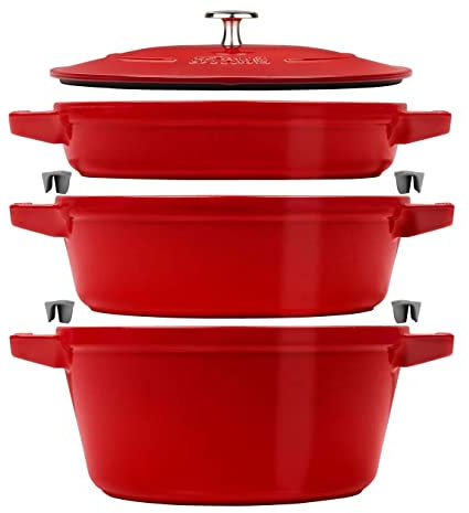 Staub La Cocotte - Juego de 3 cacerolas para hornear