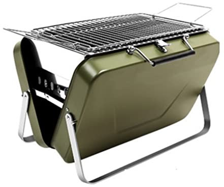 Parrilla de Gas Mini Parrilla de Barbacoa de Bolsillo Parrilla de Barbacoa portátil de Acero Inoxidable Parrilla de Barbacoa Plegable Accesorios de Barbacoa para Uso en el Parque doméstico