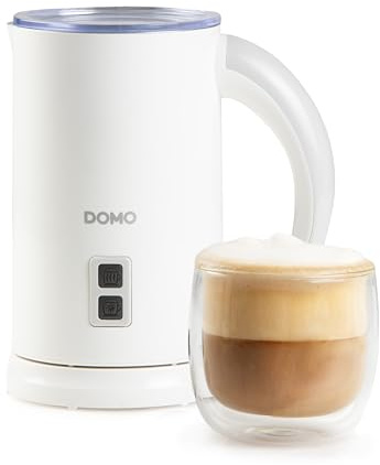 DOMO DO731MF Montalatte elettrico - 4 funzioni - 60 a 65 °C - 550 W - Bianco