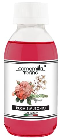 Ricariche profumi per ambienti a bastoncini 250ml. Floreale (rosa e muschio)