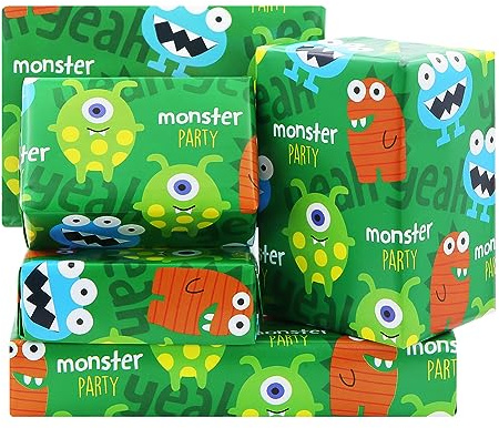 Moster Party Geschenkpapier