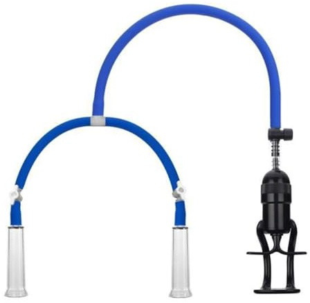 Jpscor 2in1 Nippelsauger Nippel Pump Brustwarzensauger Nippel Sucker Set Extra Saugkraft Brustwarzen Vergrößerung Saugen Milchpumpe Brust Klitoris Stimulator SM Erotik Sexspielzeug für Frauen Paare