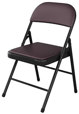BREZO Juego de 4 Sillas Plegables de Metal con Doble Refuerzo, Sillas Plegables Livianas con CojíN y Respaldo Acolchados, Juego de 4 Sillas de Comedor, 200kg (Color : I, Size : 4 Chairs)