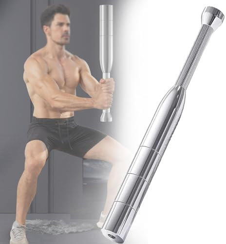 SACLMD Verstellbare Indianerschläger aus Stahl, Cross-Trainingsgeräte für Muskelaufbau, Aerobic-Fitness, Gewichtheben für Männer und Frauen, 4-14kg