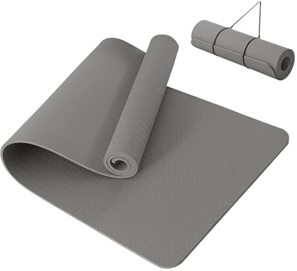 Good Nite Yoga Mat Thick 10 mm Exercise Mat TPE Yoga Mats For Women & Men Non-Slip Gym Mats For Home Fitness Workout Pilates