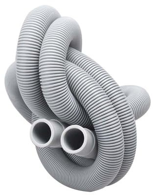 Ablaufschlauch VerläNgerung,VerläNgerung 1/2 / 3.0m Waschmaschine Geschirrspüler Ablauf Abfallschlauch Verlängerungsrohr mit Halterung Set Waschmaschine Ablaufschlauch(1M)