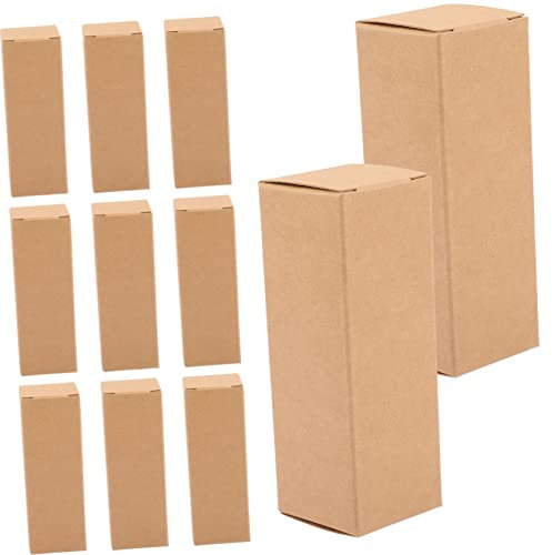 IWOWHERO 50 Stück Lippenstift Verpackungsbox Papier Kraftpapier 3,1x3,1x9cm Tragbare Verpackung Für Lippenstift Geschenk Kosmetik