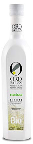 ORO BAILEN | Aceite de Oliva Virgen Extra Picual - Aceite Ecológico - Botella 500ml