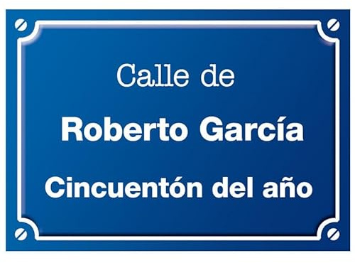 Placa de calle personalizada (Original) | PVC Comacel | 19x27 cm | Resistente, ligera y duradera | Cartel señalización interior