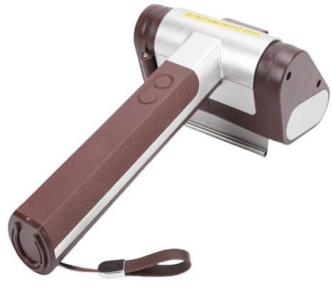 Xiuganpo Limpiador Eléctrico de la Parrilla, Cepillo de Parrilla Giratoria Eléctrica Recargable con 350 RPM, Luz LED, Cepillo de Limpieza de Rodillos de Acero Inoxid (2)