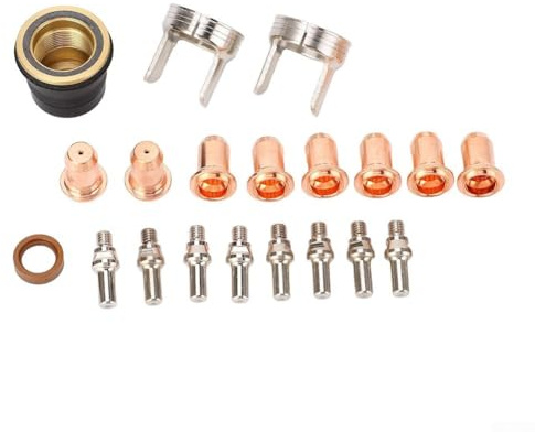 20-teiliges Plasmaschneider-Düsen-Set mit Elektroden und Spitzen für Cut 65DS, kompatibel mit Cut für 55DS für Pro, inklusive Düsen, Elektroden, Brack