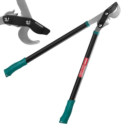 HYCHIKA Tijeras Podar 74CM, Tijeras de Podar de Mano, Podadora Manual, Diámetro de Corte: Ø50 mm max., Tijera de Ahorro de Trabajo con Cuchillas Afiladas, para Ramas Frescas y Marchitas