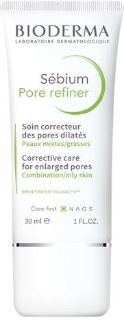 BIODERMA Sébium Pore Refiner - dermatologische Korrekturpflege für vergrößerte Poren - verfeinert das Hautbild, reduziert den Glanz - von Dermatologen empfohlen - Tube 30 ml