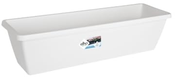 elho Barcelona XL 80cm Balkonkasten - Weiss | L 24.3 x B 77.8 x H 20.3 cm | für den Außenbereich
