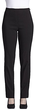 Robell Damen Slim Arbeitshose-Stretchhose, Schwarz, Gr.- 42