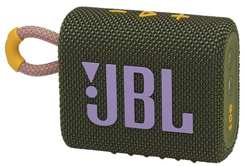 JBL Go 3: Tragbarer Lautsprecher mit Bluetooth, integrierter Akku, wasser- und staubdicht, Grün