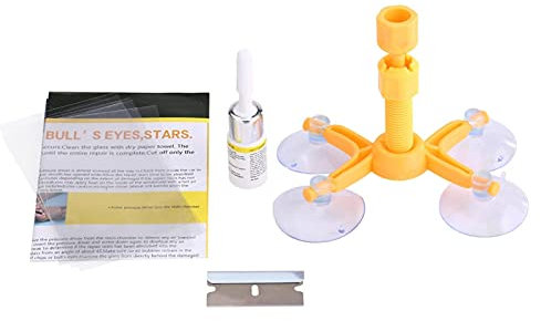 Niiyen Kit de reparación de Parabrisas de automóvil, Kit de reparación de Parabrisas de automóvil, sellador de Resina para Grietas de Vidrio, Juego de reparación de restauración de Parabrisas