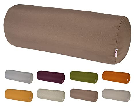 beties „Wunschton“ Nackenrollenbezug ca. 15x40 cm Nackenrolle in großer Sortiments- und Größenauswahl – EIN idealer Uni Begleiter (deep-Taupe)