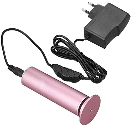 NOOFIE Lima de pies eléctrica para Quitar Callos de pies con 60 Discos de Papel de Lija de Repuesto, Lima de pies Profesional para Pieles duras agrietadas y Callos, Color Negro (Rosa)