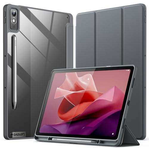 JETech Hülle für Lenovo Tab P12 12,7 (2023), Dunkelgrau