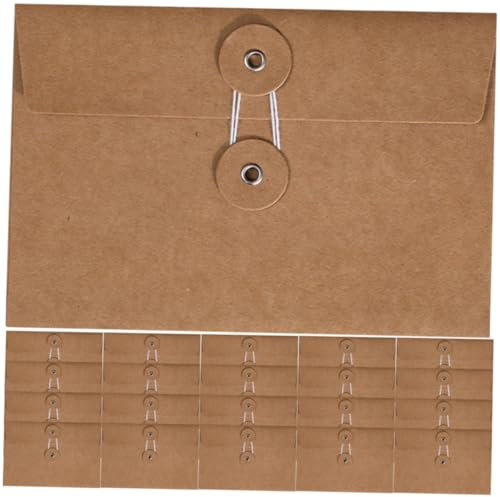 EXCEART 30stücke Kraftpapier Umschläge Grußkartenhalter Vintage Umschläge Geschenkkartenhalter Fürs Büro Kleine Für Einladungen Einfarbige Für Einfache Verpackung Partyzubehör Und